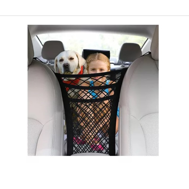 Rede Carro Banco Dianteiro Tela de Proteção Organizador Bolsa Porta Treco Universal de tres camadas