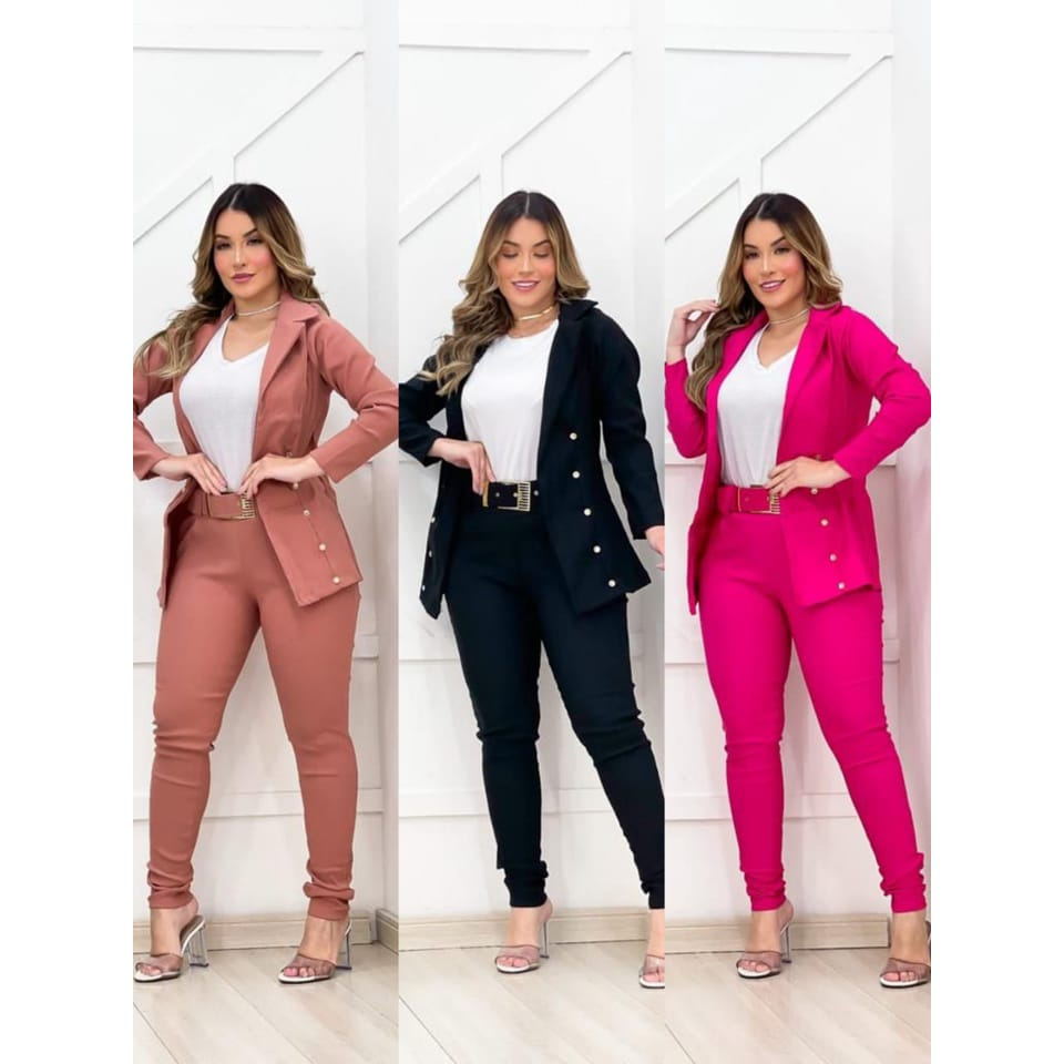 Conjunto store executivo feminino