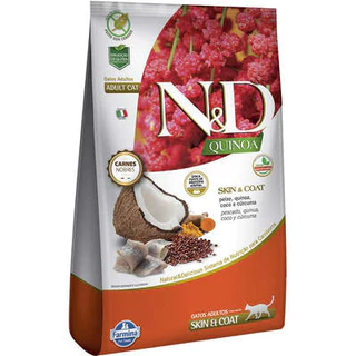 Ração Farmina N&D Quinoa Skin & Coat Peixe para Gatos Adultos 1,5kg