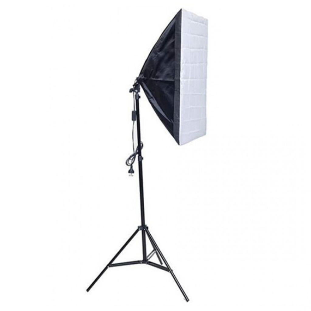 Softbox 50x70cm Com Soquete E27 + Tripé 2,10 Metros