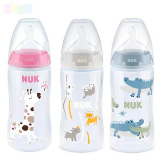 MAMADEIRA NUK CONTROLE DE TEMPERATURA BICO SILICONE ORTODÔNTICO FIRST CHOICE 300ML F2 em Oferta na Shopee