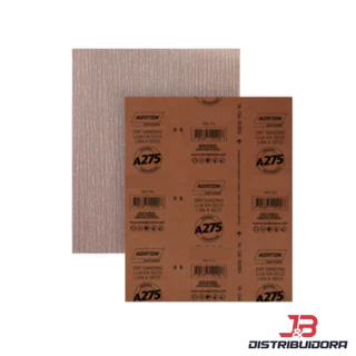 FOLHA LIXA SECO NORTON A275 GR 80,100,120,150,180,220,240,280,320,400,600,800