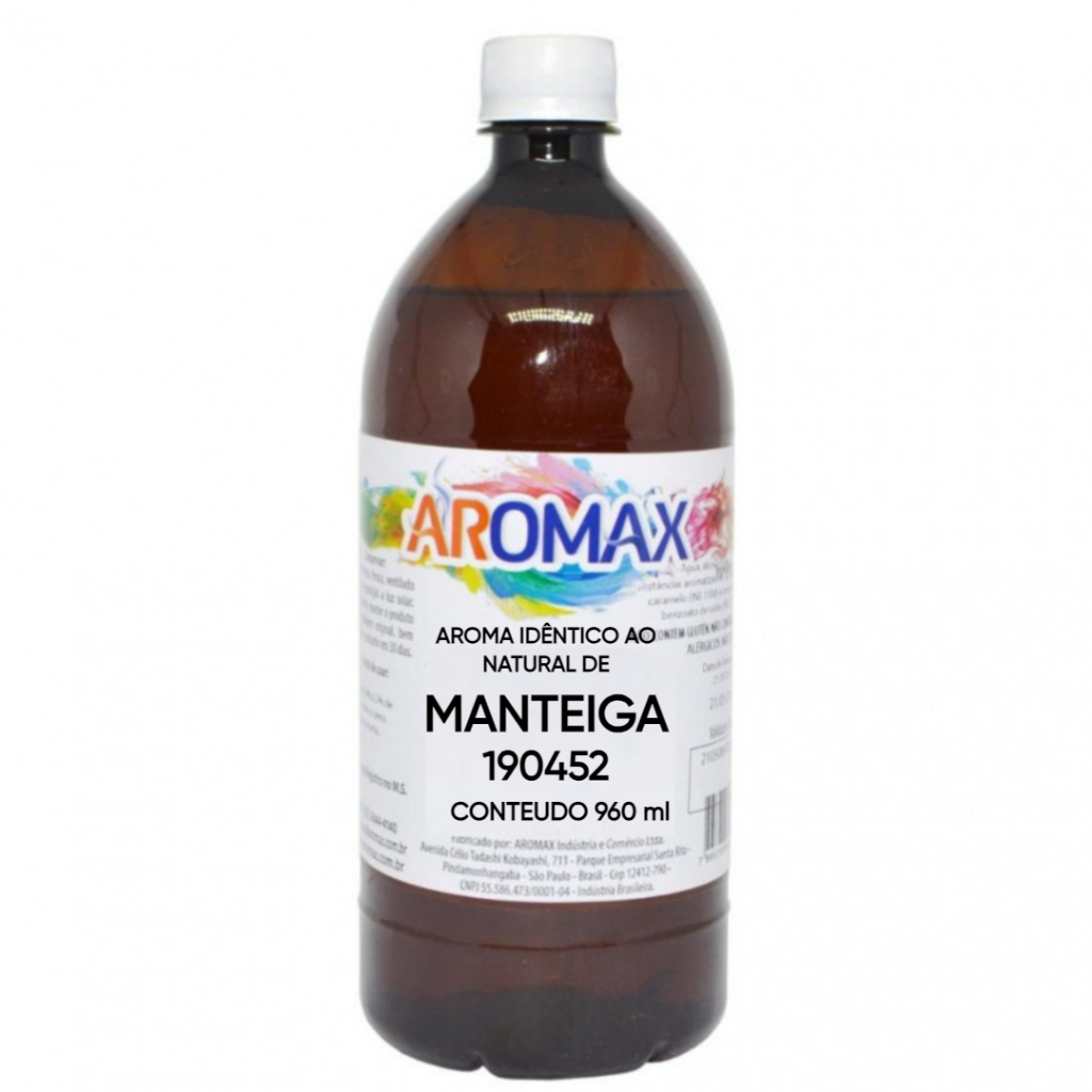 Essência De Manteiga Idêntico Ao Natural 960ml Aromax | Shopee Brasil