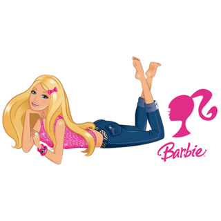 Adesivo Boneca Barbie De Carro 20cmx20cm Hilux Jeep Moto Biz