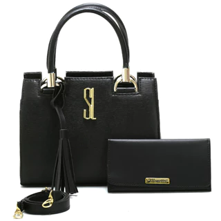 bolsa santa lola transversal ultima moda com carteira e alça regulável