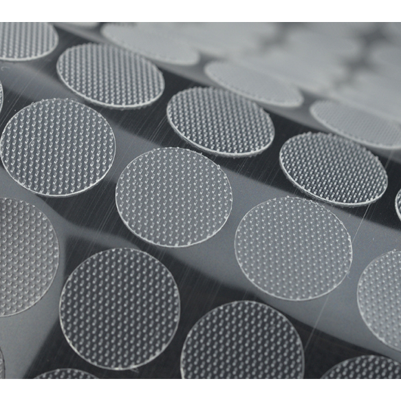 100 Pares Fecho De Contato Velkron Adesivo Bolinha Redondo TRANSPARENTE Moeda Casado 1CM