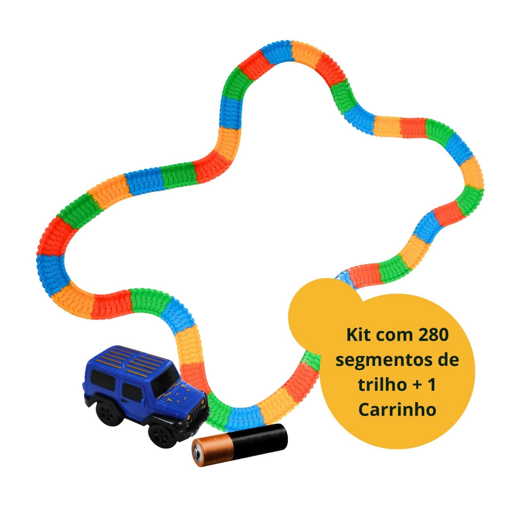 Brinquedo Trilha Maluca Pista de Carrinhos Infantil Stunt Track Car Pista  Track Maluca Infantil + Carrinho Barato Corrida Brinquedo Pista De Carrinho  Infantil Para Montar Pista De Carrinhos Brinquedo Corrida Infantil +