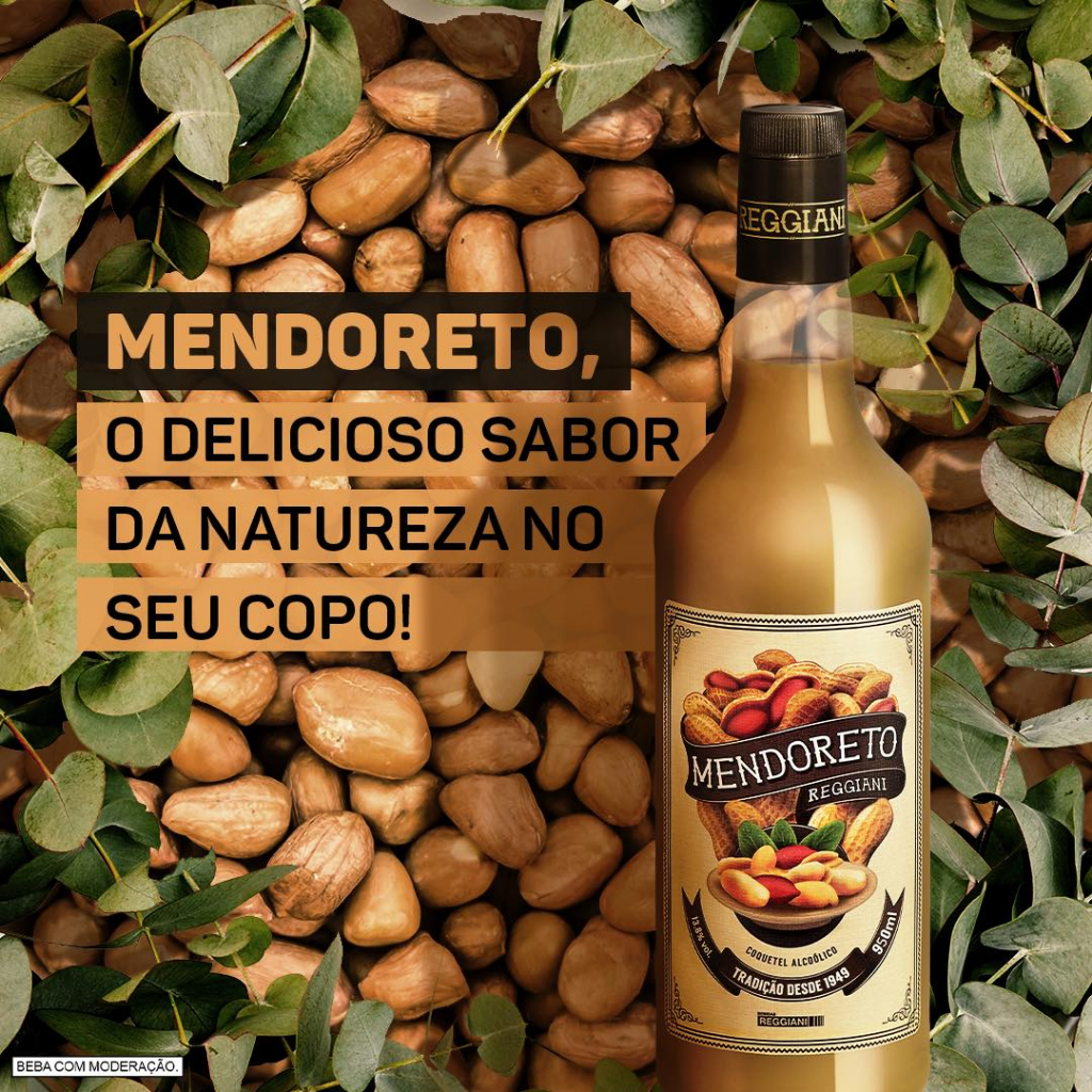Coquetel, Licor de Amendoim Mendoreto Reggiani 950ml
