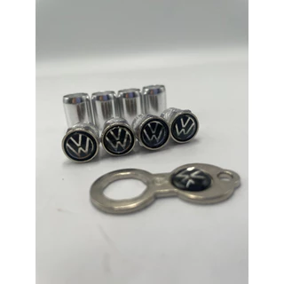 Tampa Bico Valvula Antifurto Pneu Capa Cromado Volks Passat
