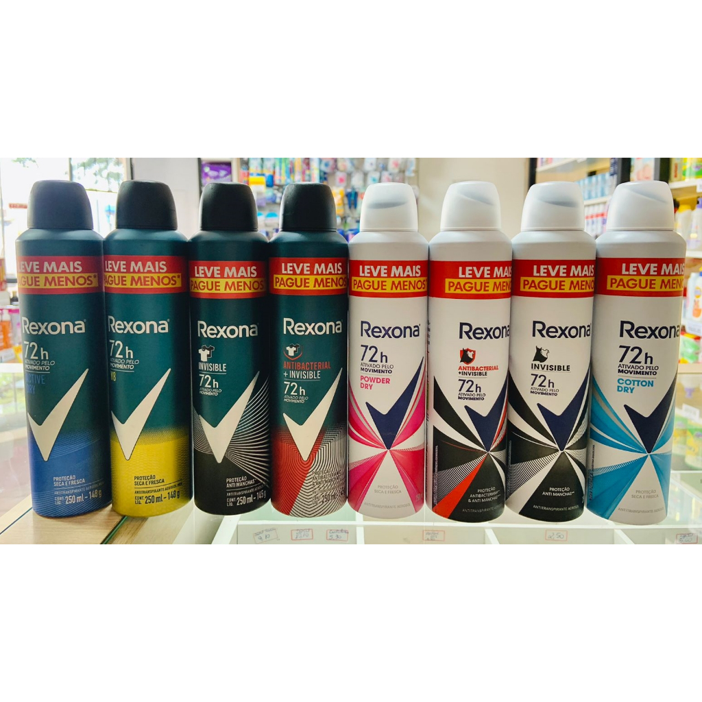 Desodorante Aerossol Rexona 250ml Fragrâncias | Shopee Brasil