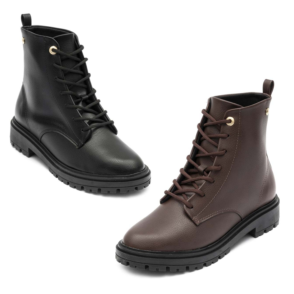 Bota coturno galway store tratorada conforto café