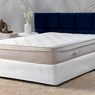 Saia Box Casal Padrão Matelada Luxo Cores Oferta