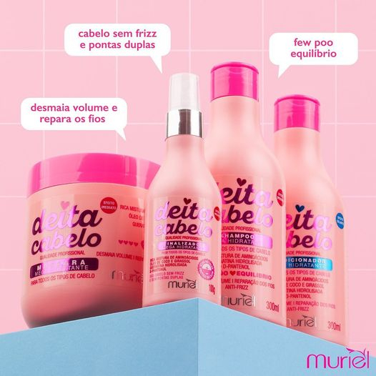 kit Mega Hidratante Deita Cabelo - Nova Muriel