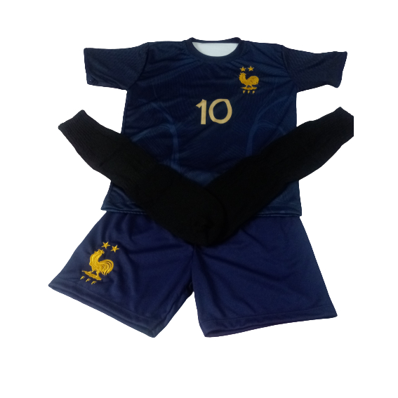CONJUNTO DA SELEÇÃO DA FRANÇA C/SEM MEIÃO ESPORTIVO DE FUTEBOL