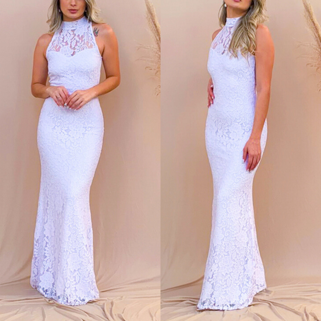 Vestido sereia para casamento hot sale civil