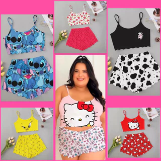 Pijama de ondinha GG plus size baby doll roupa dormir moda verão 2023 personalizado