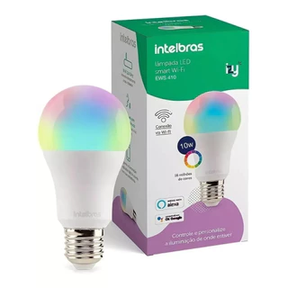 Lâmpada Led Smart Inteligente Alexa Wifi Ews 410 Intelbras