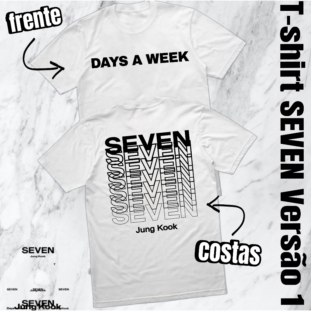 Camiseta SEVEN Jungkook - Jk BTS | Shopee Brasil