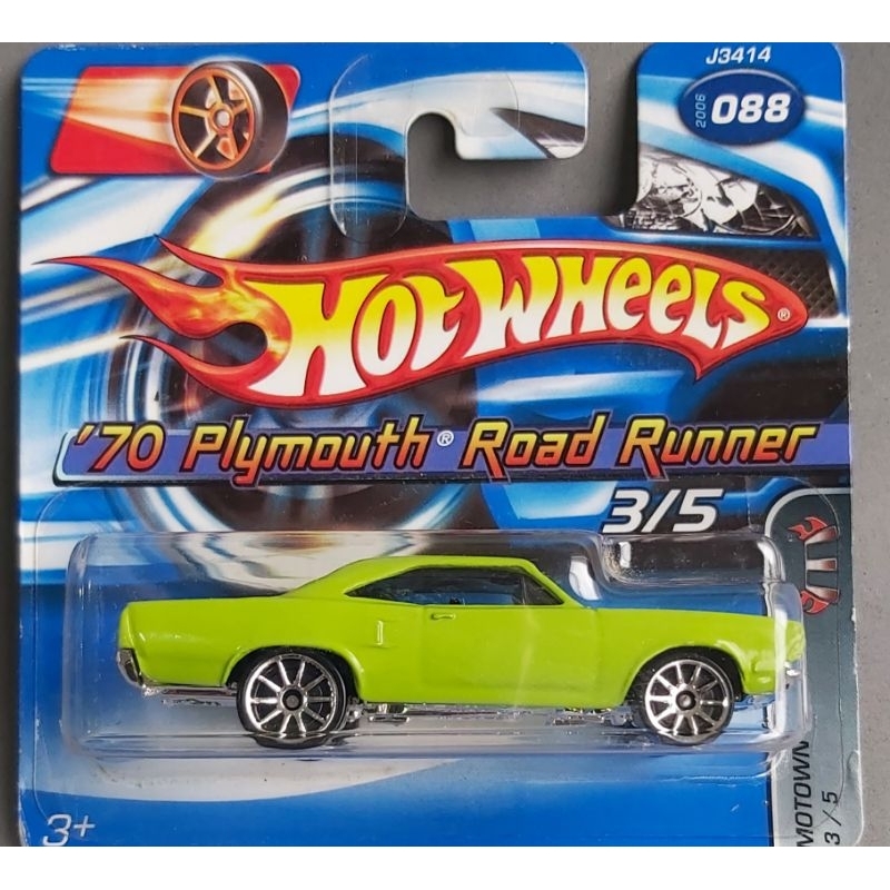 HOT WHEELS PLYMOUTH ROAD RUNNER 70 VERDE VARIAÇÃO COLEÇÃO ANTIGA