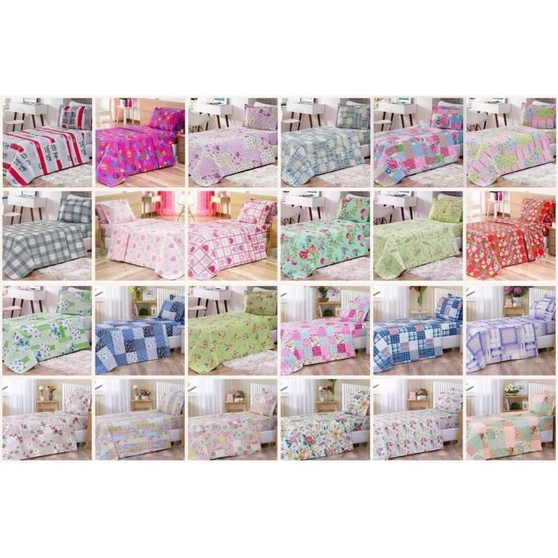 Jogo de Lençol Casal Queen 4 Peças Microfibra Estampas Sortidas Lindas Estampas Promoção