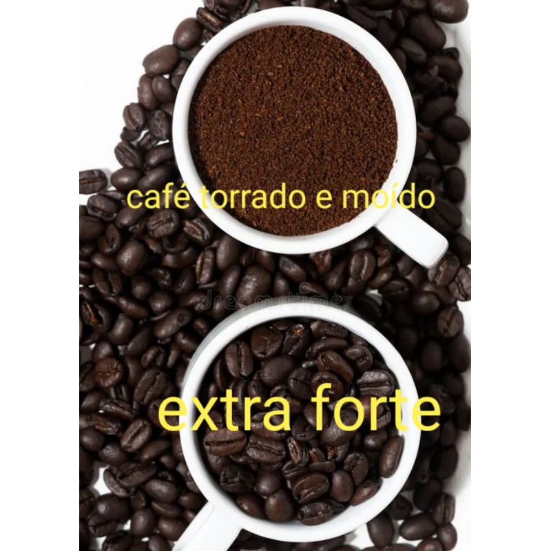 1KG DE CAFÉ TORRADO E MOÍDO EXTRA FORTE