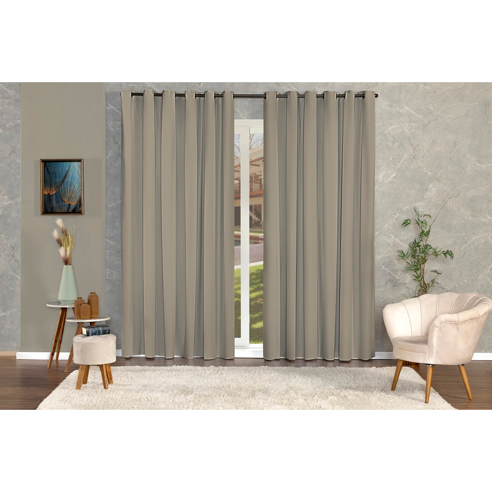 Cortina Corta Luz 100% Blackout PVC - 5,00 Metros Largura X 2,30 Altura