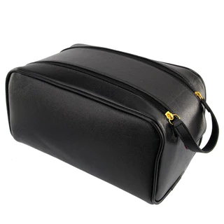 Nécessaire Grande/ Masculina Feminina / Organizadora Viagem / Bolsa de Mão / Porta Chuteiras / Porta Maquiagens PRETO LISO