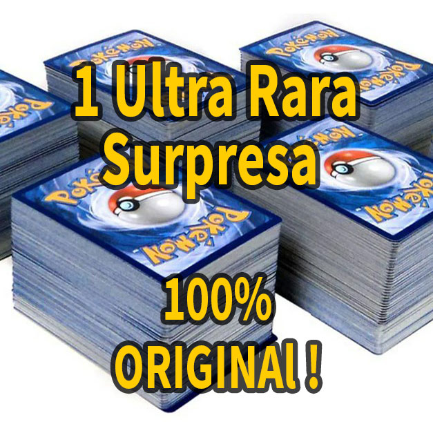 1 Carta Pokémon Ultra Rara Surpresa Original e em Português - Cartas originais COPAG Brasil