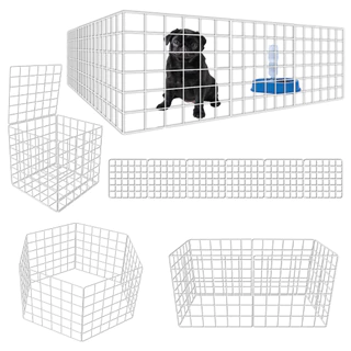 Cercadinho Pet Grade Dobrável Para Filhote Filhotinho 6 Tela de 30x30Cm