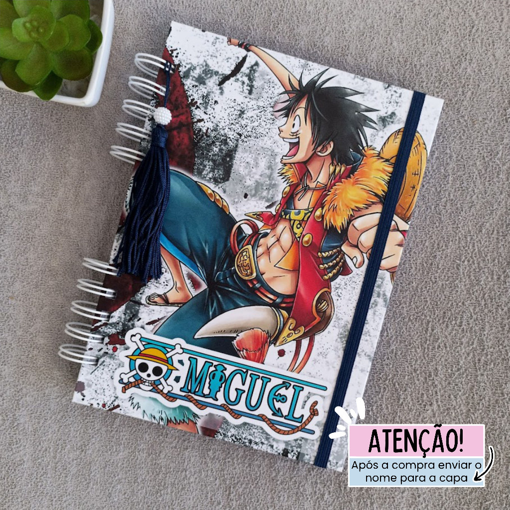 Agenda escolar personalizada Luffy One Piece