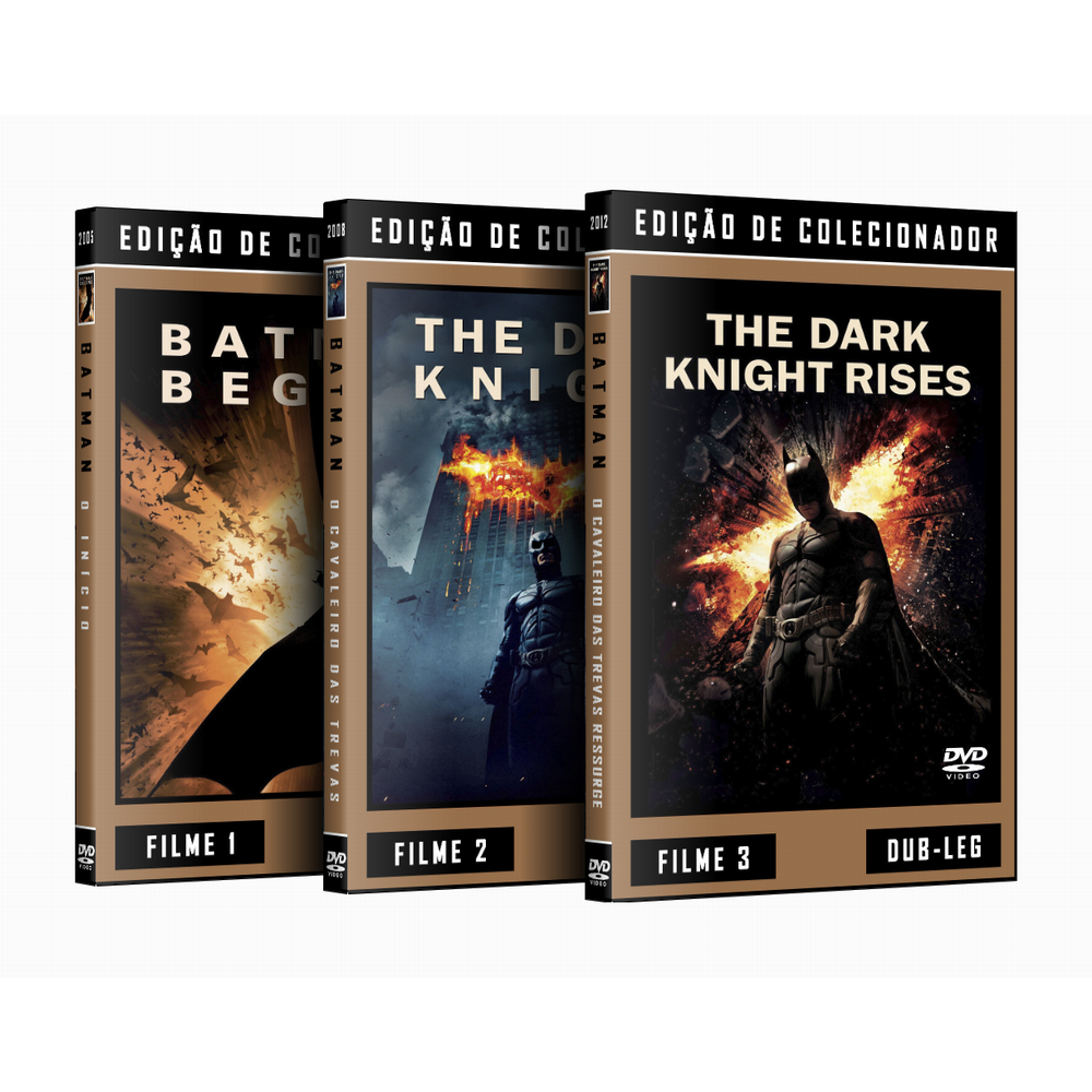 Batman - Trilogia o Cavaleiro das Trevas em DVD | Shopee Brasil