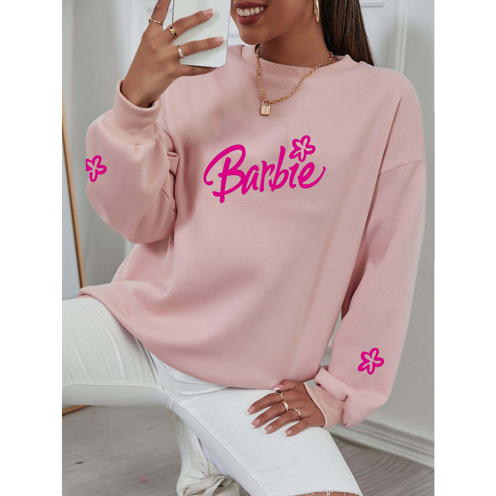 Blusa Moletom Careca Adulto Feminino Algodão Mácio Estampa 2335
