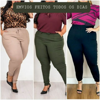 Calça Jogger - Plus Size - Espaço Fashion Floripa