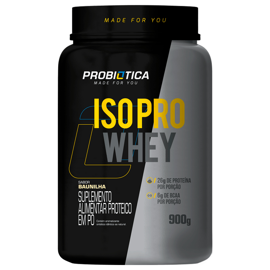 Iso Pro 900g - Whey Protein - Probiótica - Pote