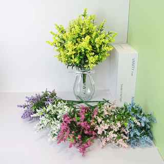 Planta de lavanda de espuma lilás simulada--LL6469 (pacote mais favorável)