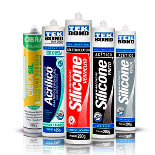 Adesivo Silicone TekBond Acrílico Para Trincos Rachaduras Acético Alta Temperatura 280g Profissional em Oferta na Shopee
