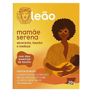 Chá Leão Fases Mamãe Serena - Alcarávia, Funcho e Melissa 10 Sachês em Oferta na Shopee