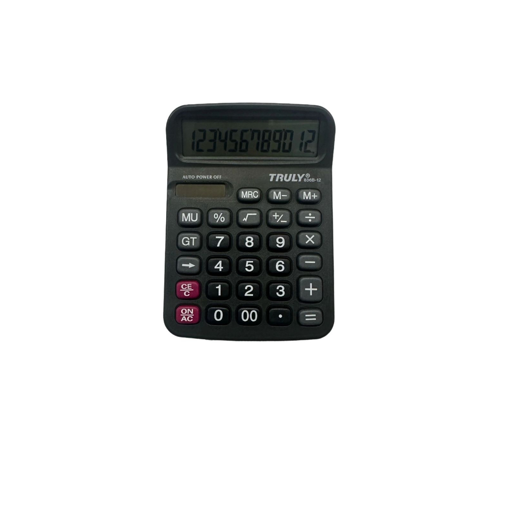 Calculadora De Mesa 12 Digitos Solar E Pilha 836B-12 Truly Original ...