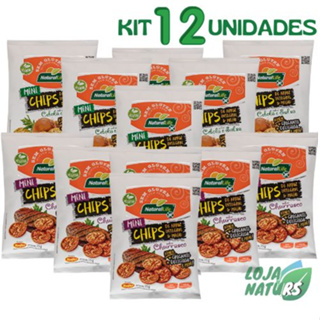 Kit Misto 12 Unidades de Mini Chips Sem Glúten Vegano 35g - Natural Life