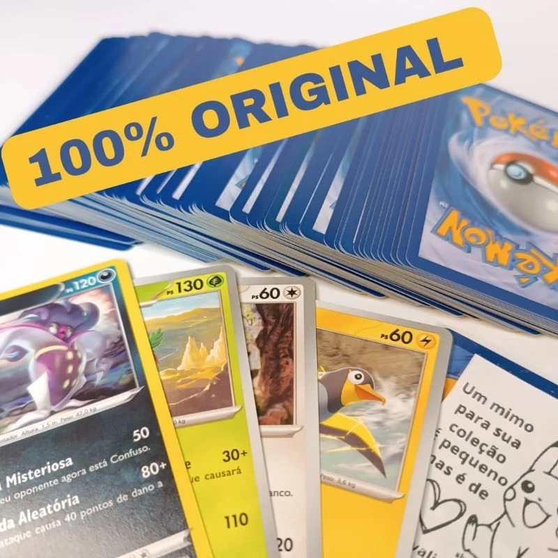 Cartas Pokémon em pacote selado