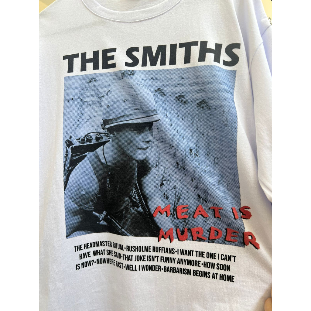 Camiseta The Smiths Meat Is Murder - Branca | Shopee Brasil