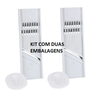 KIT 2 Conjuntos Cortador Descascador E Apoiador Para Legumes