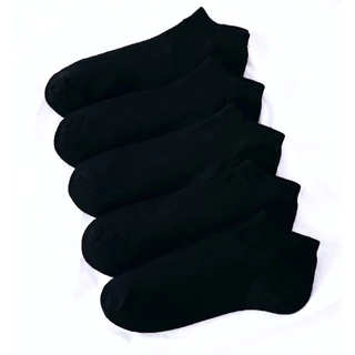 Kit 24 Pares de Meias Pretas Soquete Cano Curto Masculina Feminina Unissex varejo