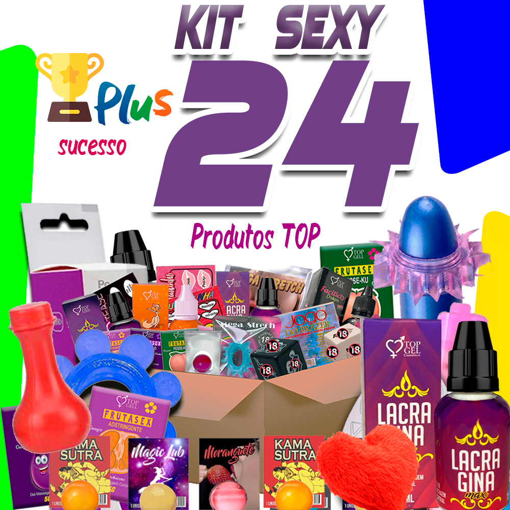 Kit Sex Shop 24 Produtos Eróticos e sexy Uso Adulto Itens Premium | Shopee  Brasil