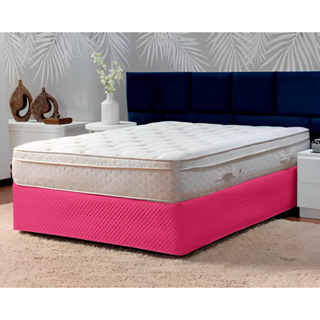 Saia Box Solteiro Matelasse Luxo Diversas Cores Atacado