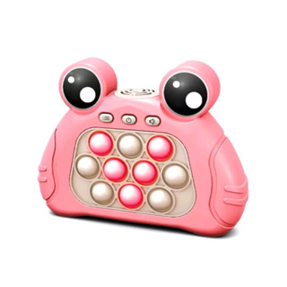 Brinquedos de rã fofinho pop push quick handle geme squeeze alívio
