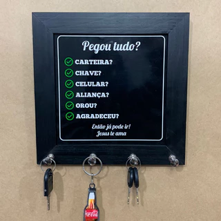 PORTA CHAVES Pegou tudo?