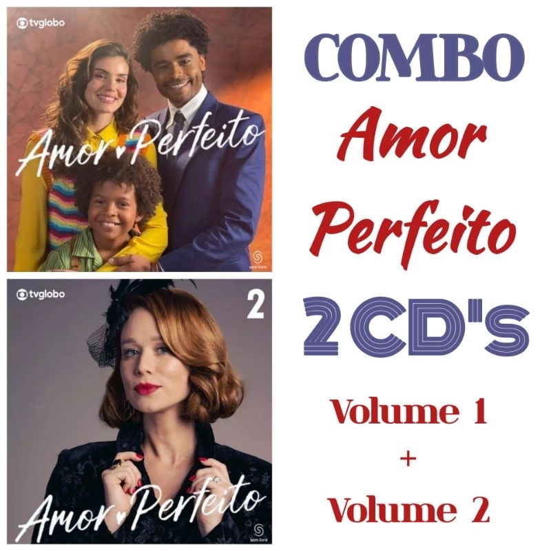 CD Amor Perfeito Vol.1 + Vol.2 - Trilha da Novela (2 cd's) | Shopee Brasil