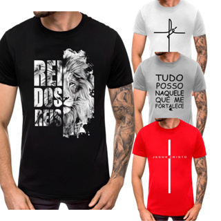Camiseta Masculina Fbi Firm Believe In Jesus Gospel em Promoção na