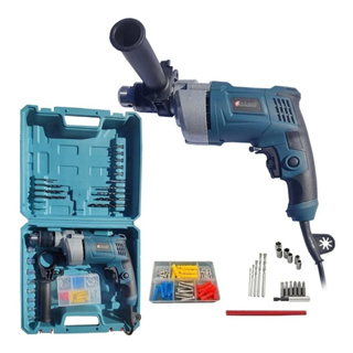 Furadeira com Função Parafusadeira Elétrica de 13mm Nakasaki NK6013 820W Com Maleta de Transporte Envio Imediato